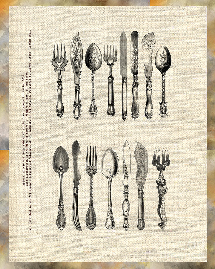 Silverware Drawing at Explore collection of