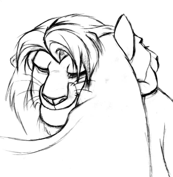 720x736 simba nala disney sleeve tattoo ideas disney drawings - Simba And Nala Drawing