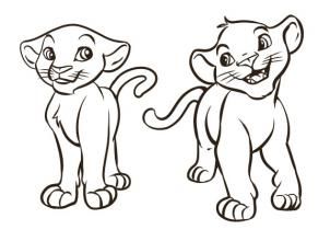 302x220 how to draw simba and nala step disney how to draw simba - Simba And Nala Drawing