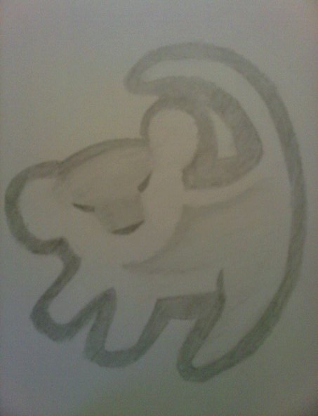 453x592 Pictures Of Simba Drawing On Tree - Simba Drawing On Tree