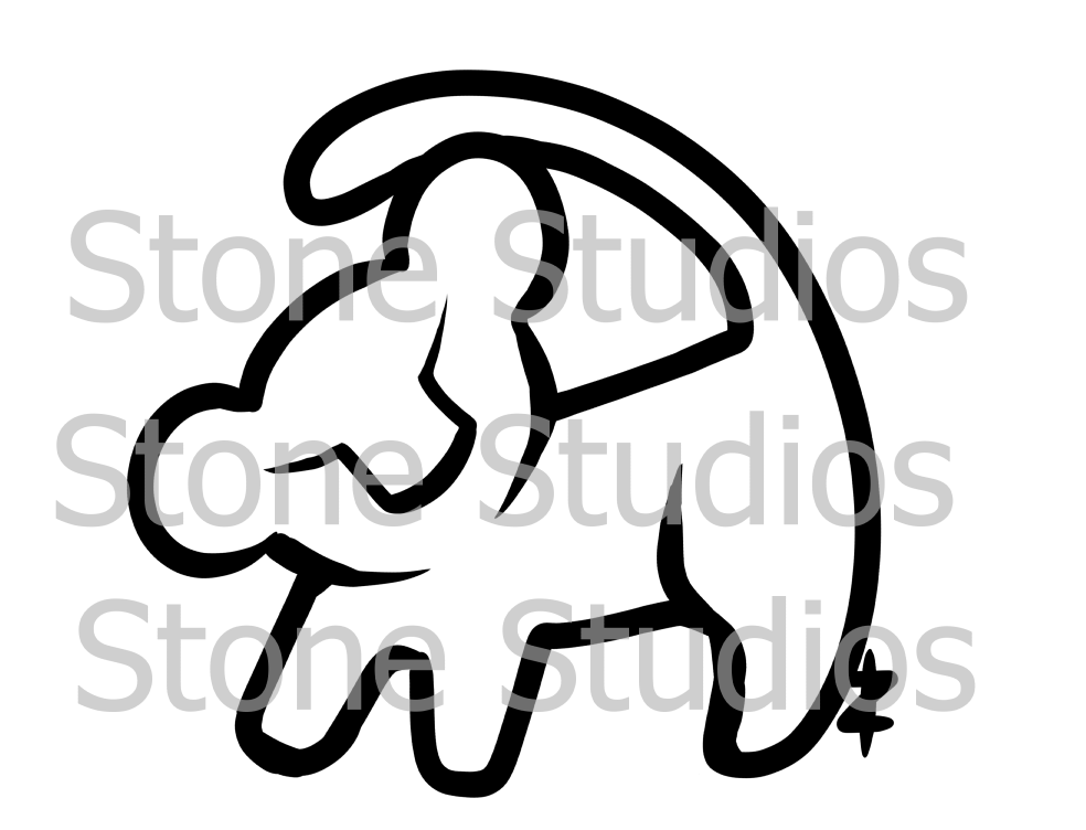 984x752 Simba Tree Drawing Decals Weasyl - Simba Drawing On Tree