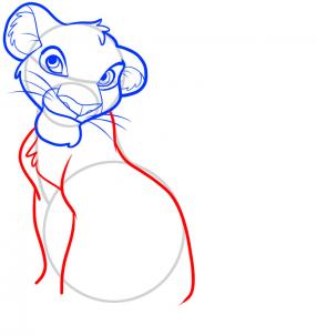 286x302 How To Draw How To Draw Simba, Lion King - Simba Lion King Drawing