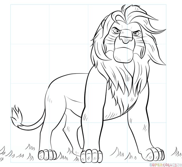 628x575 The Lion King Simba Cub - Simba Lion King Drawing