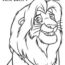 220x220 The Lion King Coloring Pages, Drawing For Kids, Kids Crafts - Simba Lion King Drawing