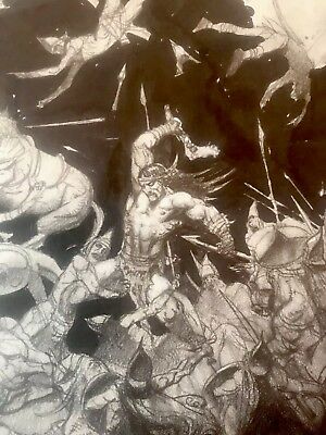 300x400 Original Drawing Samson - Simon Bisley Drawing