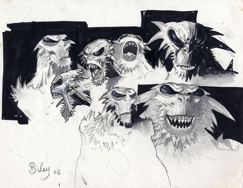 800x619 Alien Drawings Concept Art - Simon Bisley Drawing