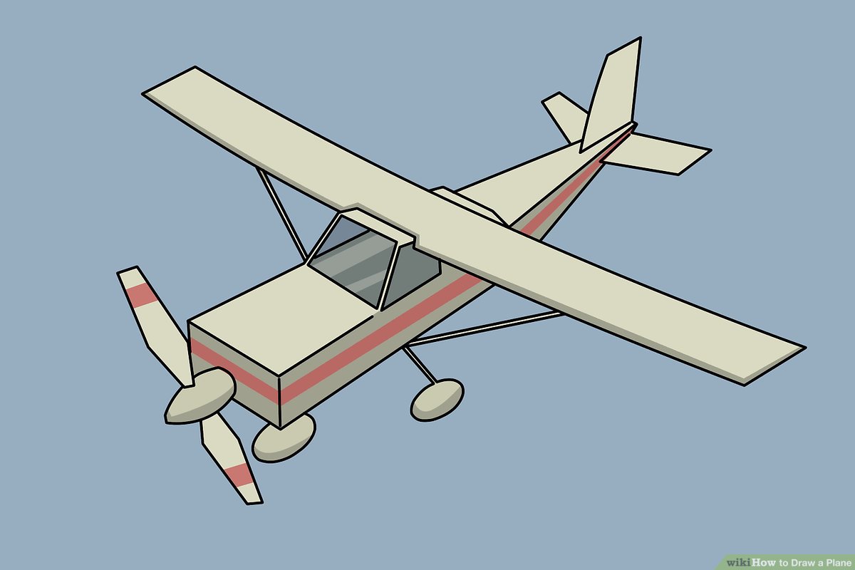 1200x800 Ways To Draw A Plane - Simple Airplane Drawing