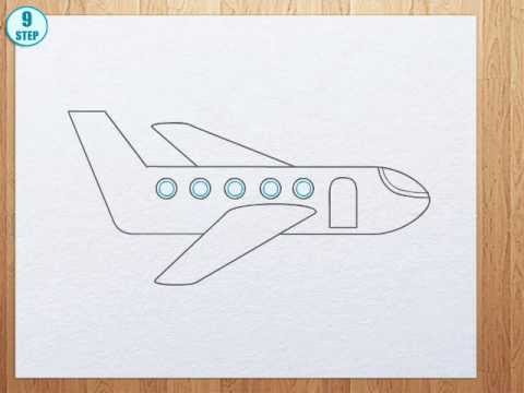 480x360 How To Draw A Plane - Simple Airplane Drawing