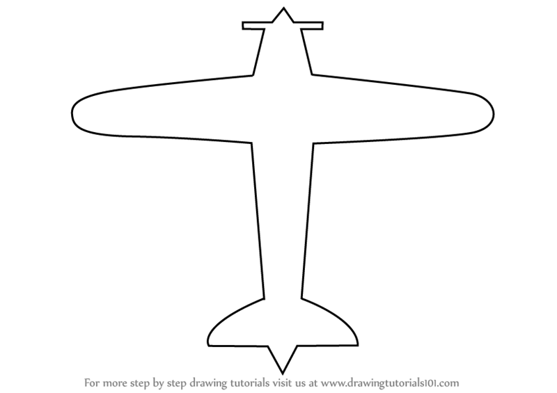 800x565 Learn How To Draw A Simple Aeroplane - Simple Airplane Drawing