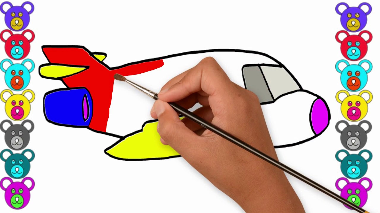 basic simple airplane drawing