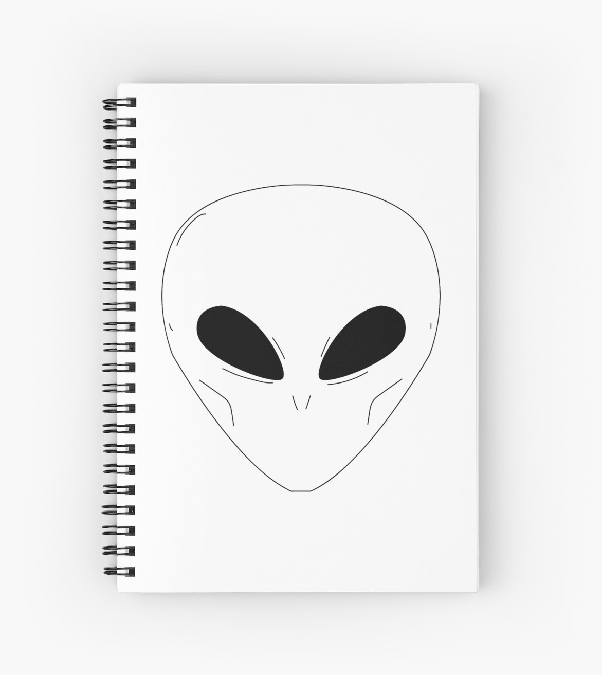 1171x1313 simple alien spiral notebooks - Simple Alien Drawing