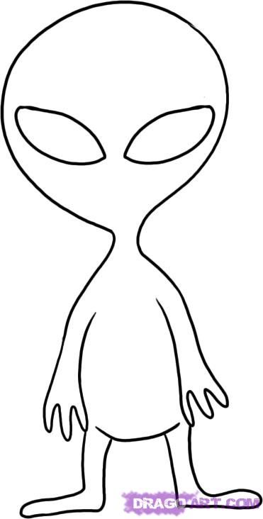 Simple Alien Drawing at PaintingValley.com | Explore collection of