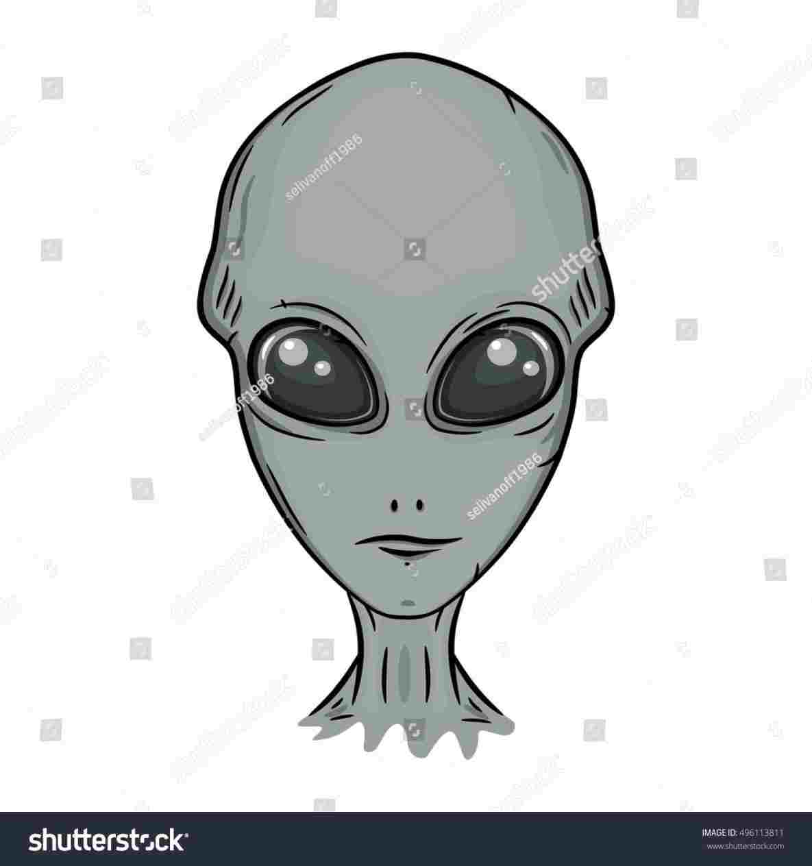 1185x1264 cartoon drawing head stock vector royalty free rhshutterstockcom - Simple Alien Drawing