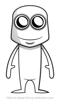 250x445 alien drawing - Simple Alien Drawing