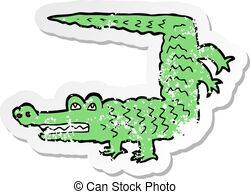 250x194 simple drawing of alligator vector clip art royalty free - Simple Alligator Drawing