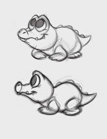 367x475 Simple Fairies To Draw - Simple Alligator Drawing
