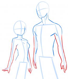 261x302 how to draw anime anatomy, step - Simple Anatomy Drawing