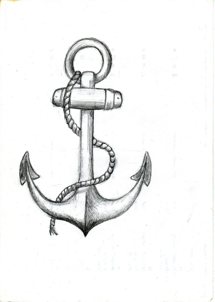 755x1057 Simple Anchor Drawings Tumblr Free Image - Simple Anchor Drawing