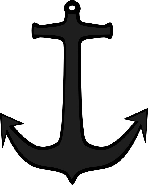 480x600 Simple Anchor Clip Art Free Vector In Open Office Drawing - Simple Anchor Drawing