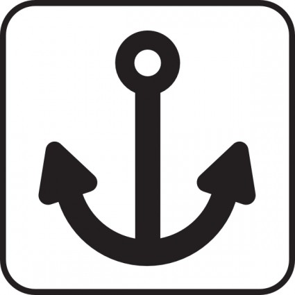 425x425 Simple Anchor Clip Art Free Vector In Open Office Drawing - Simple Anchor Drawing
