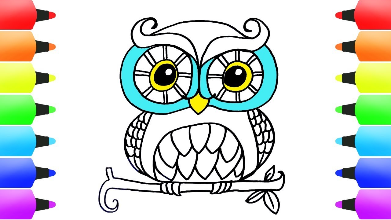 1280x720 How To Draw Animals Easy Coloring Pages For Kids! Cute Simple - Simple Animal Drawings