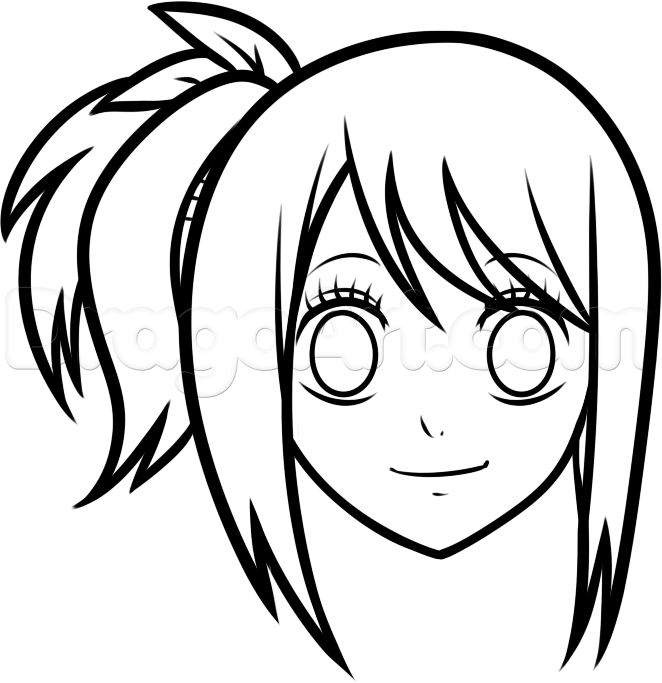 662x683 Pictures Easy To Draw Anime Character - Simple Anime Drawings