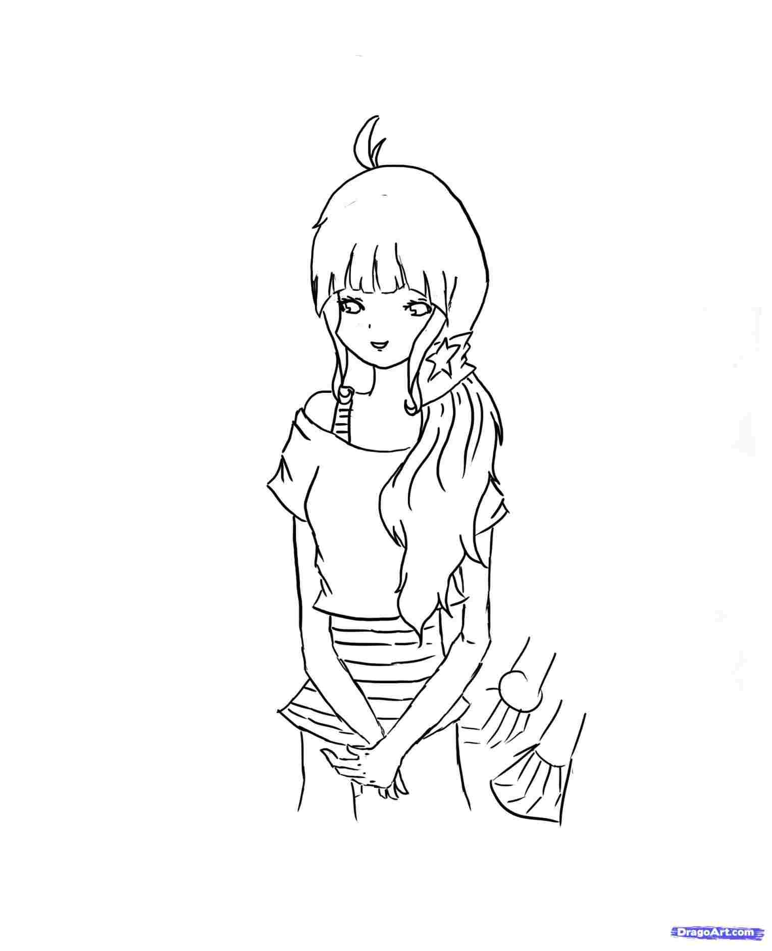 1529x1883 Simple Anime Drawings How To Draw Noses Mangaanime - Simple Anime Drawings