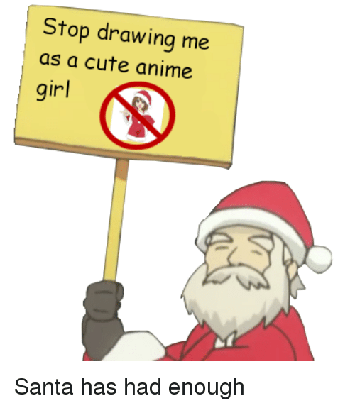 500x575 Stop Drawing Me As A Cute Anime Girl Anime Meme On Me Me - Simple Anime Girl Drawing