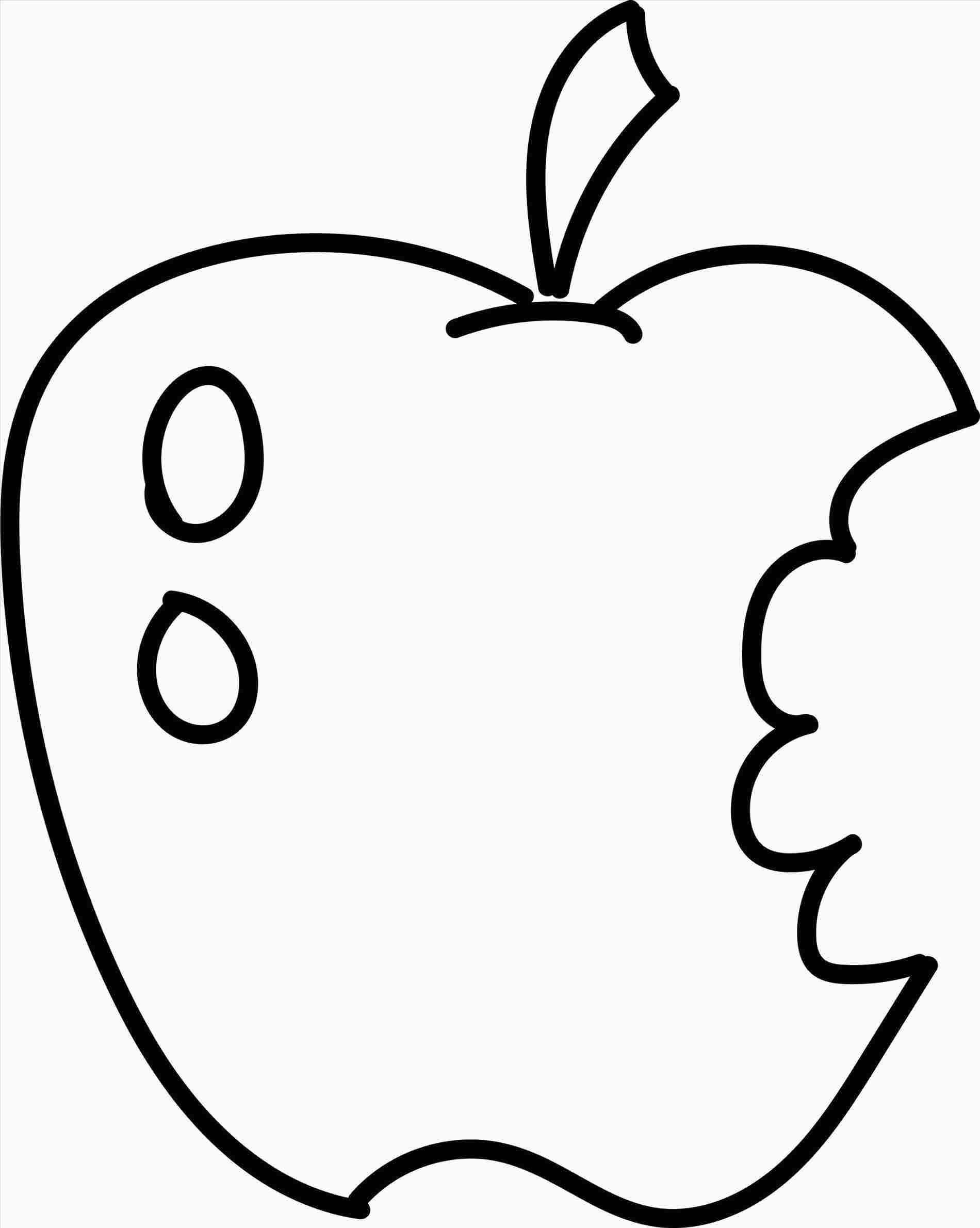 easy apple sketch