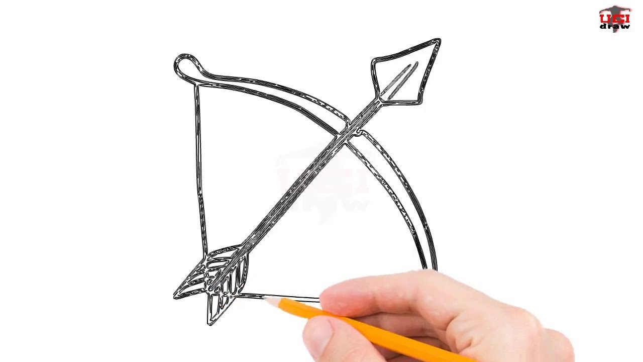 1280x720 How To Draw A Bow Arrow Step - Simple Arrow Drawing