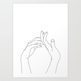 264x264 Line Art Prints - Simple Art Drawings