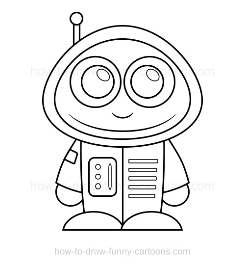 500x542 how to draw an astronaut - Simple Astronaut Drawing