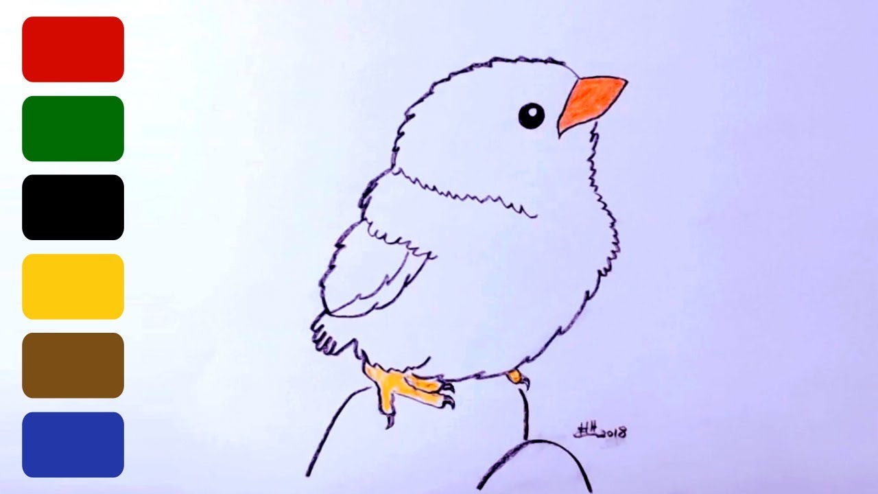 1280x720 How To Draw A Baby Bird - Simple Baby Drawing