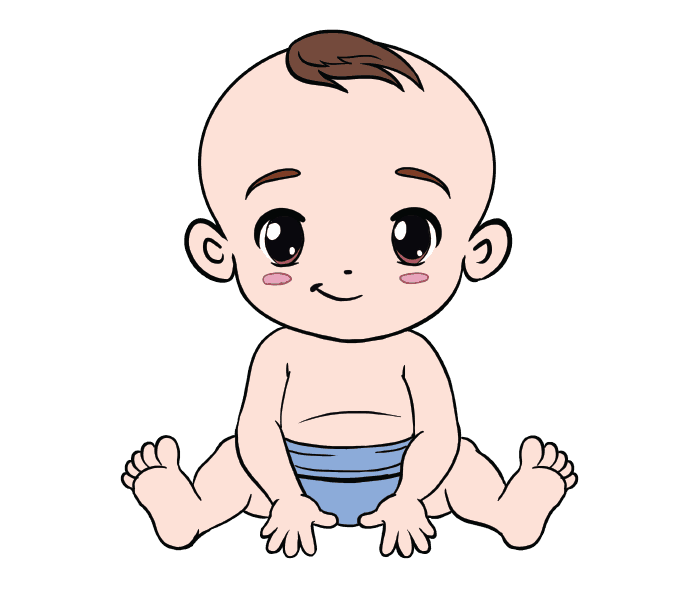 678x600 How To Draw A Baby In A Few Easy Steps Easy Drawing Guides - Simple Baby Drawing