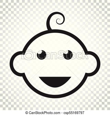 450x470 newborn baby face icon little baby vector illustration simple - Simple Baby Face Drawing