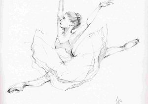 300x210 Easy Art Work Ballerina Drawing Pictures - Simple Ballerina Drawing