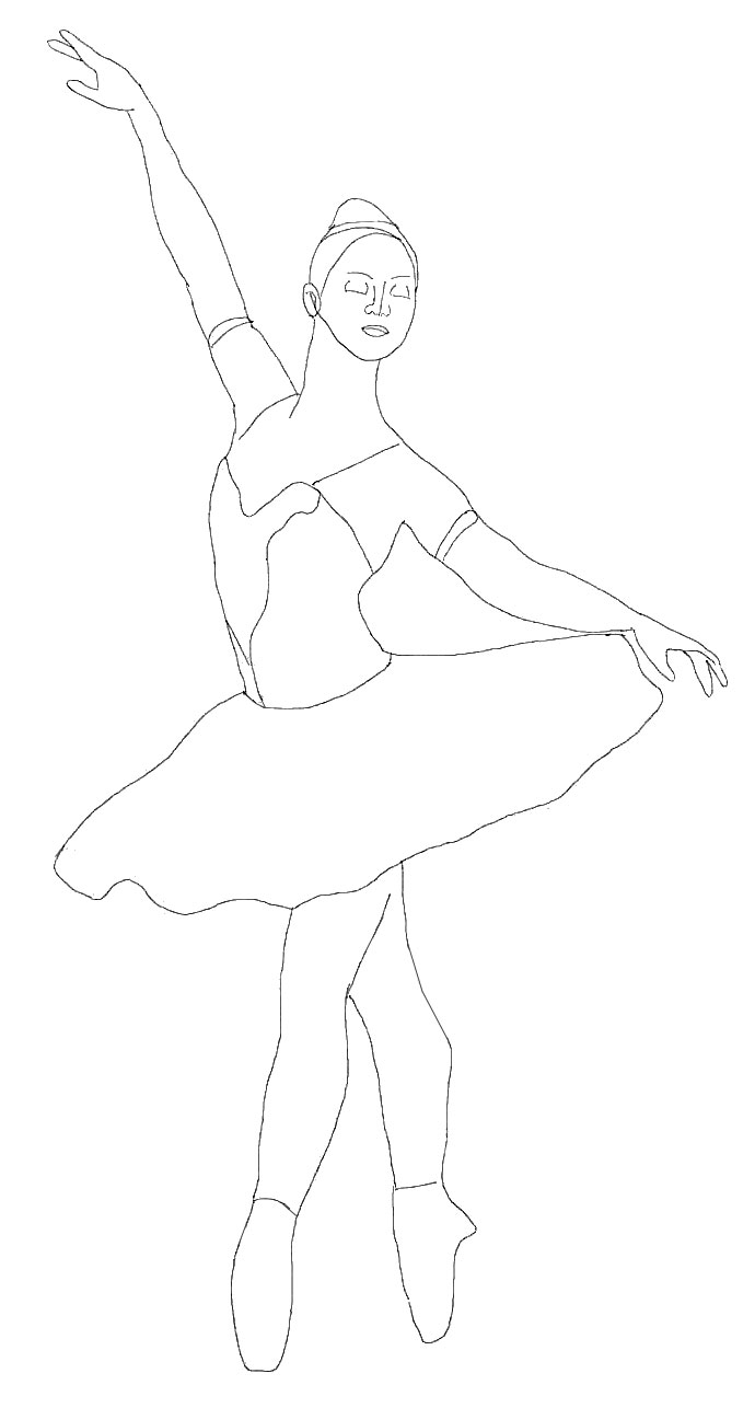 Балерина Для Срисовки