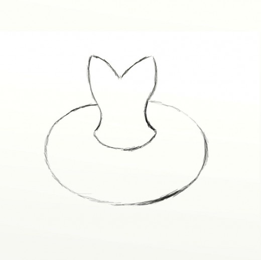 520x518 how to draw a tutu feltmagnet - Simple Ballerina Drawing