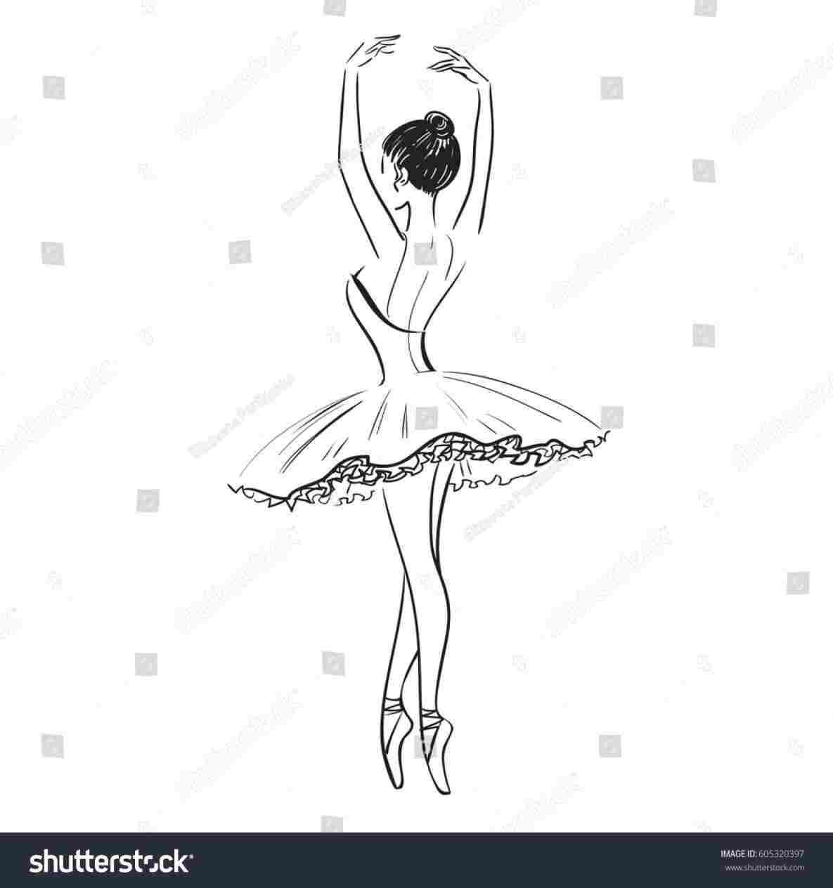 Simple Ballerina Drawing at Explore collection of