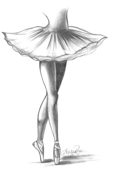 417x600 Ballerina Drawing Art - Simple Ballerina Drawing