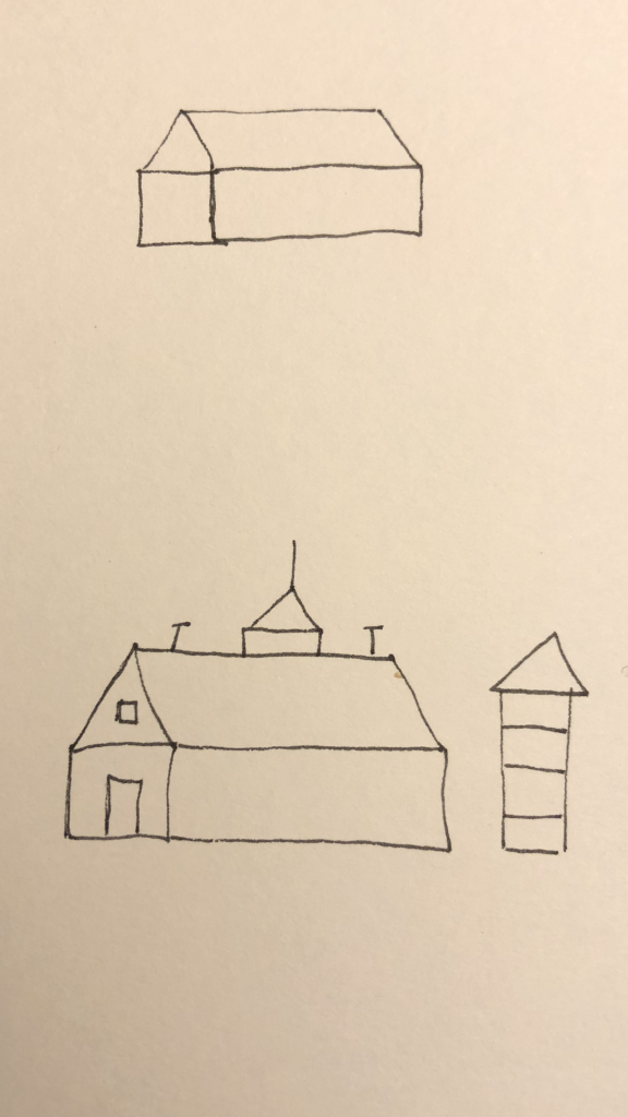 576x1024 How To Draw A Simple Barn Sterling Terrell Medium - Simple Barn Drawing