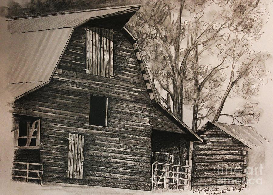 900x641 Neighborhood Barn Drawing - Simple Barn Drawing