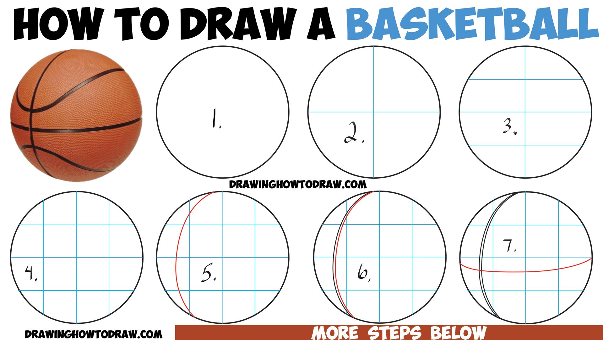 1920x1085 How To Draw A Basketball In Easy Step - Simple Basketball Drawing