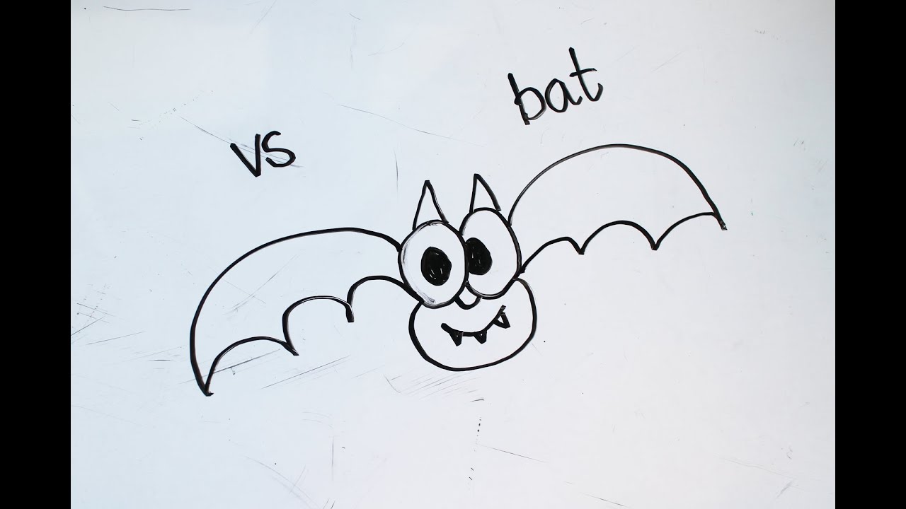 1280x720 Kids' Tutorial - Simple Bat Drawing