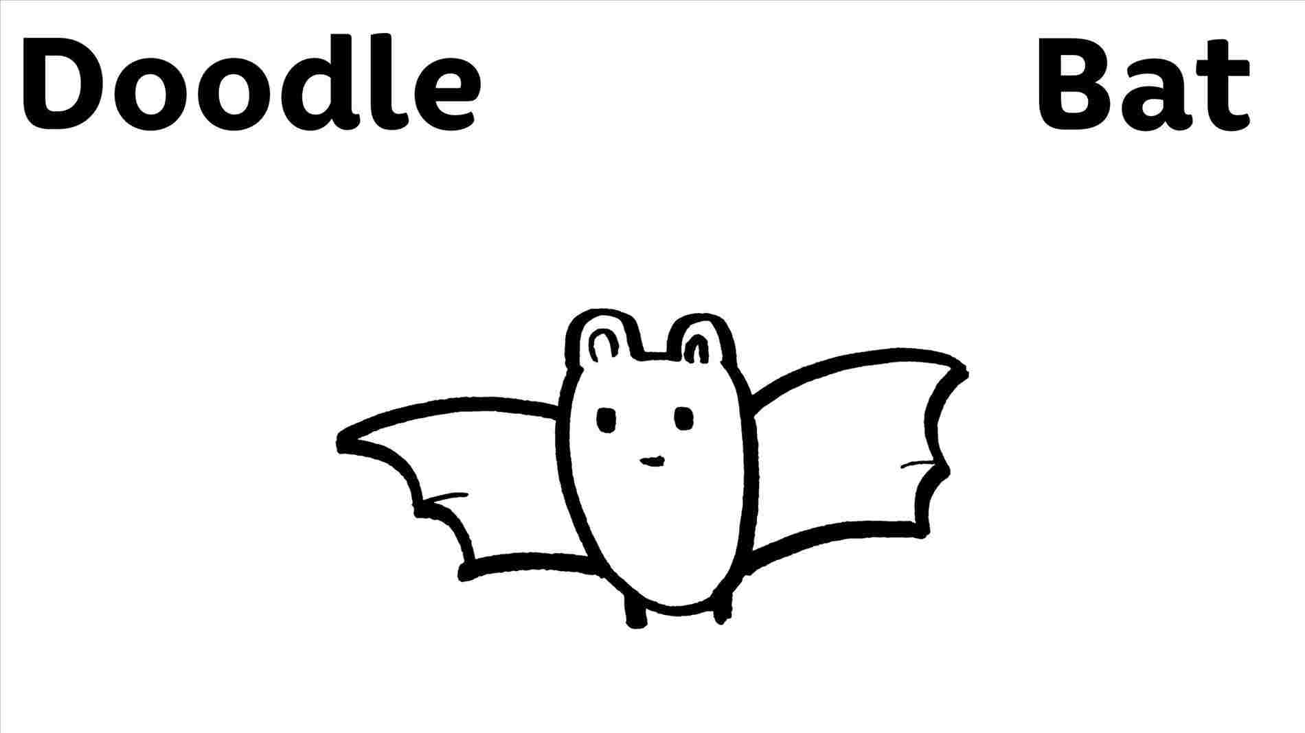 1900x1068 Steps Drawing Guidesrheasydrawingguidescom Outline Coloring - Simple Bat Drawing
