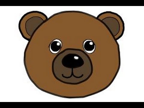 480x360 How To Draw A Bear Face - Simple Bear Drawing