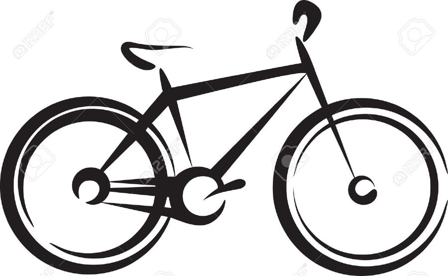 900x555 download bike simple drawing clipart bicycle drawing bicycle - Simple Bike Drawing