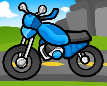 350x281 How To Draw How To Draw A Motorcycle For Kids - Simple Bike Drawing