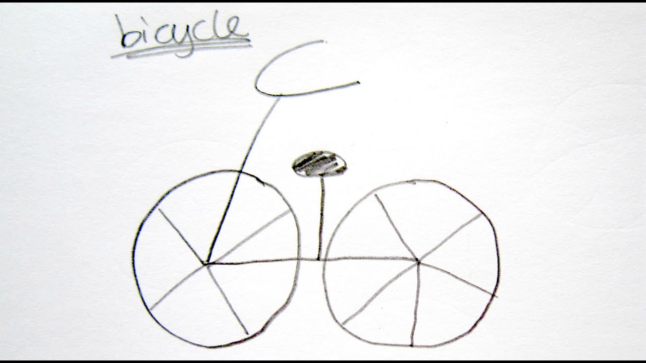 1280x720 Huge Collection Of 'bike Drawing Simple' Download More Than - Simple Bike Drawing