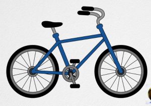 300x210 Simple Bike Drawing Simple Bicycle Drawing How To Draw Easy - Simple Bike Drawing